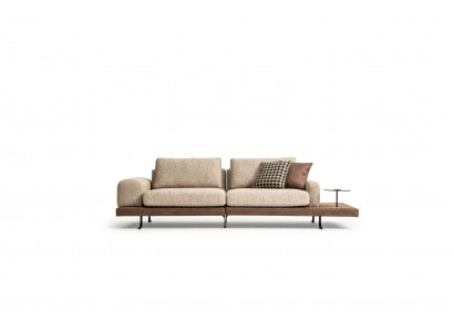 Viersitzer Ablagefläche Wohnzimmer Polstersofa Textil Couch Moderner Stil