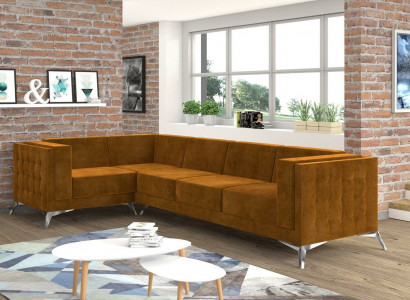 Textilsofa Couch Wohnlandschaft Garnitur Design Modern Sofa Ecksofa