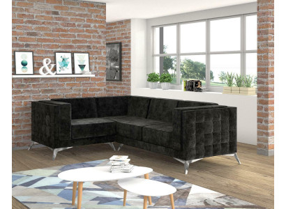 L-Form Couch Wohnlandschaft Ecksofa Garnitur Modern Design Sofa textil Stoff neu