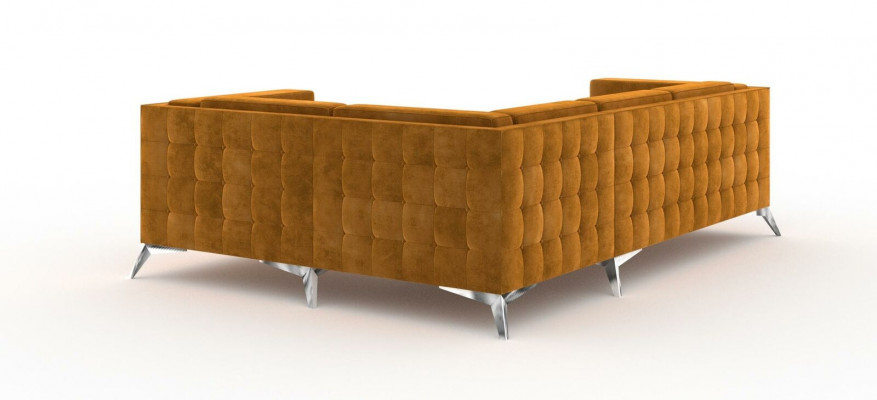 Ecksofa L-Form Designer Sofa Couch Polster Sitz Garnitur Stoff Wohnlandschaft