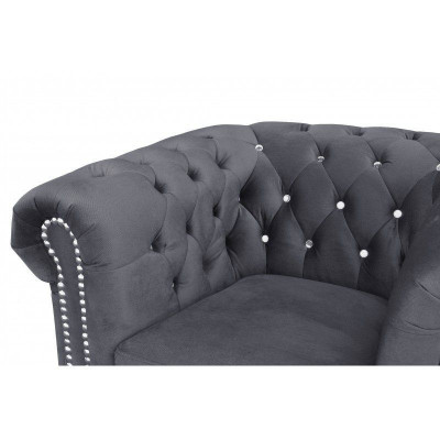 Chesterfield Sofagarnitur 3+2+1 Schlafsofa Sofa Couch Polster Leder Sofas Bett