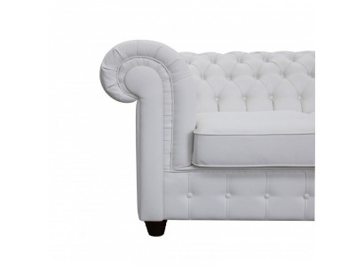 Chesterfield 3+1 Ledersofa Schlafsofa Bettfunktion Leder Couch Sofagarnitur Sofa