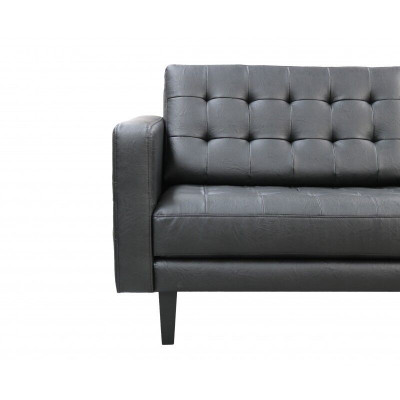 Design Moderne Chesterfield Garnitur Sofa Couch Polster Leder Garnituren 3+2 Neu