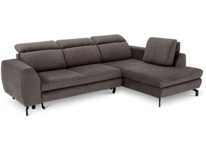 Design Ecksofa Schlafsofa Bettfunktion Couch Textil Polster Sofas Bettkasten