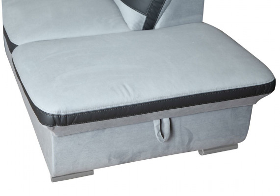 Ecksofa Eck Wahl Leder Stoff Polster Textil Bett Kasten Couch Sofa Ecke
