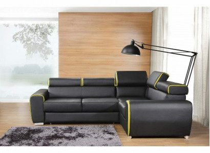 Design Ecksofa Sofa Bettfunktion Couch Polster Sitz Eck Sofas Couchen Neu dublin