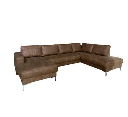 Ecke Ecksofa U-Form Wohnlandschaft Sofa Couch Polster Garnitur Vintage