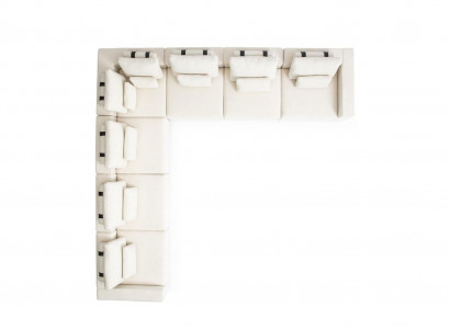 Textil Sofas L-Form Luxus Möbel Wohnzimmer Ecksofa Stil Moderne Möbel