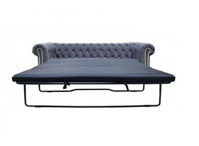 Chesterfield 3 Sitzer Bettfunktion Sofa Couch Polster Garnitur Couchen Schlaf