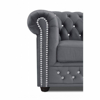 Chesterfield York Blink mit Bettfunktion Textil Couch Polster Sofas Couchen Neu