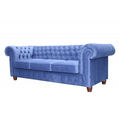 Design Klassiker Chesterfield Big XXL 3 Sitzer Couch Leder Textil Sofas Couchen