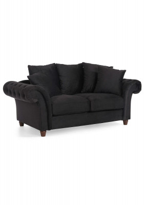Design Sofa 2 Sitzer Chesterfield Stoff Couch Sofa Polster Sofas Zweisitzer Neu