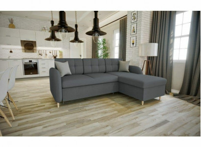Design Ecksofa Sofa Bettfunktion Couch Polster Sitz Eck Sofas Schlafcouch Ecke