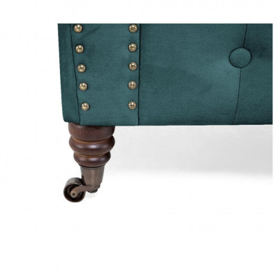 Klassische Chesterfield Möbel Dreisitzer Couch Textil Sofa Edles Design