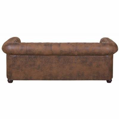 Chesterfield York Gobi 3 Sitzer Leder Couch Polster Sofas Couchen Neu