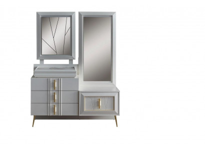 Schminktisch mit Spiegel Luxus Konsole Exclusive Schlafzimmer set 2tlg
