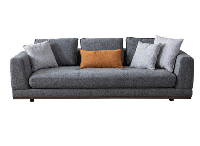 Sofa 3 Sitzer Modern Möbel Weiße Wohnzimmer Luxus 243cm Dreisitzer