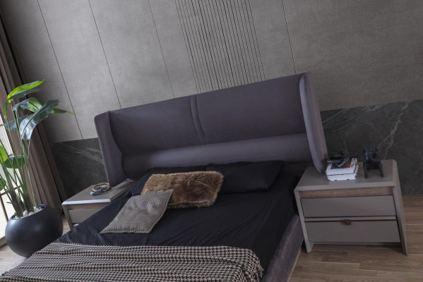 Schlafzimmer Set Luxus Komplettes Bett 2x Nachttisch Modern 3tlg Neu