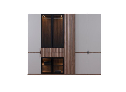 Schrank Kleiderschrank Schlafzimmer Schränke Modern Holz Luxus 260cm