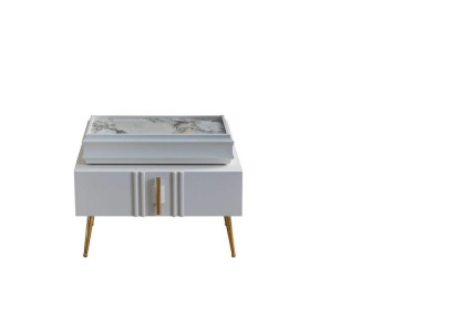 Exklusive Nachttische Designer Möbel Beige farbe in Schlafzimmer neu