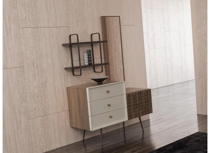 Schlafzimmer Modern Kommode mit Spiegel Holzschrank Design Neu