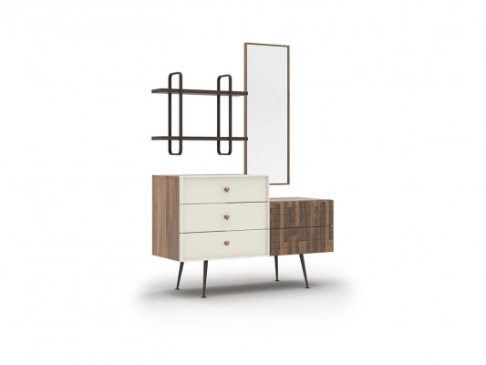 Schlafzimmer Modern Kommode mit Spiegel Holzschrank Design Neu