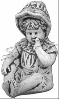 Baby Büste Skulptur Design Figur Statue Garten Figuren Statuen