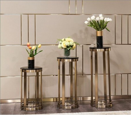 Ständer Blumenständer Blumen Stand Ablage Edelstahl Blumentopfständer
