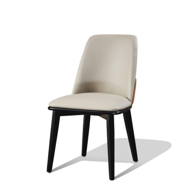 Stuhl Set Sitz Polster Garnitur Esszimmer Modern Stühle Lehn Leder Holz
