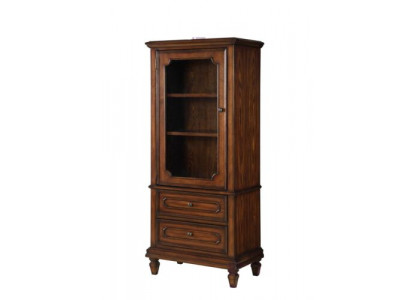 Vitrine Wohnzimmer Möbel Anrichte Massive Holz Vitrinen Glas Schrank Echtholz