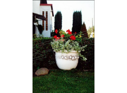 Blumenkübel Pflanz Kübel Dekoration Figur Natur Vasen Garten Blumentöpfe
