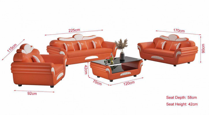 Couchgarnitur Sofagarnitur Ledersofas Sofa Komplette 3tlg Sofas Braun