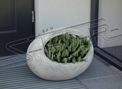 Blumenkübel Pflanz Kübel Dekoration Natur Garten Vasen Blumentöpfe Figur