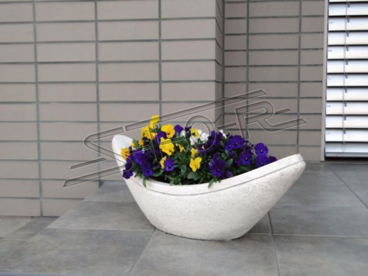 Blumenkübel Pflanz Kübel Dekoration Natur Vasen Garten Figur Blumentöpfe