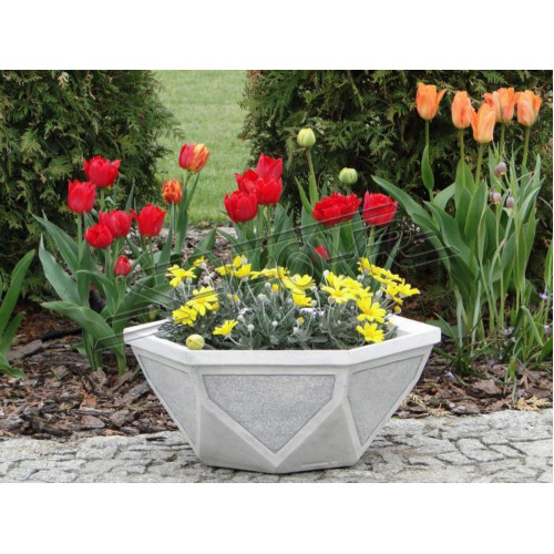 Blumenkübel Pflanz Kübel Natur Dekoration Garten Vasen Figur Blumentöpfe