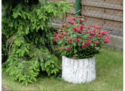 Blumenkübel Pflanz Kübel Natur Dekoration Vasen Garten Figur Blumentöpfe