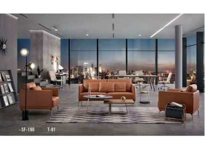 Büroeinrichtung Polster Sitz Möbel Sofa Garnitur 311 Sitz Gruppe Couchtisch