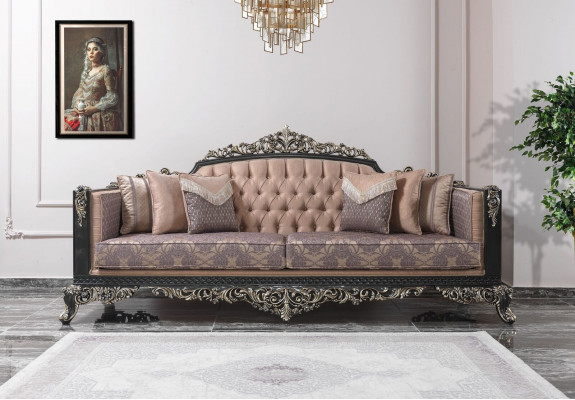 Luxus Sofagarnitur Komplette Couchgarnitur Grau Polstersofa Stoffsofa sofa