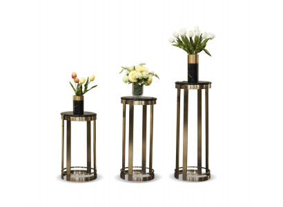 Design Blumenständer Blumenstand Ständer Edelstahl Blumentopfständer