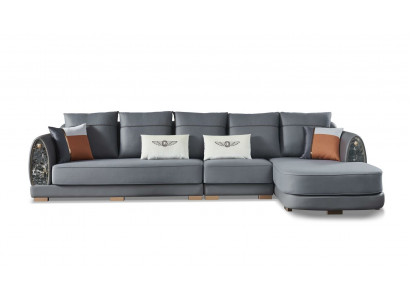 Design Ecksofa Couch Polster Leder Eck Garnitur Sofa Sitz Ecke