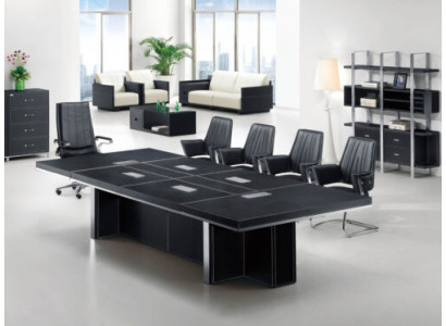 Design Konferenztisch & Aktenschrank 2tlg. Set Meeting Besprechungs