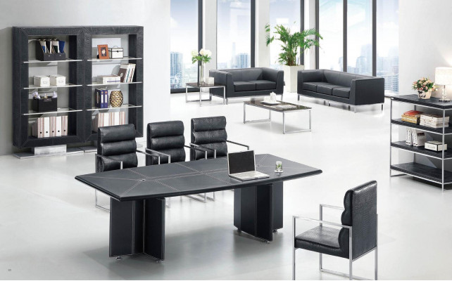Design Konferenztisch Aktenschrank 3tlg. Set Meeting Besprechungs