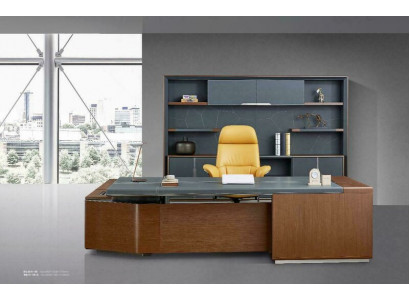 Design Luxus Möbel 2-tlg Büro Set Schreibtisch Schrank Einrichtung Chef