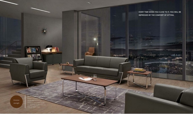 Designer Couchtisch Holz Edelstahl Büro Einrichtung Beistell Zeitungs