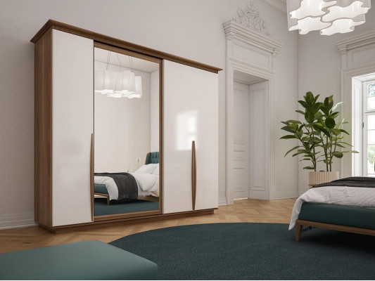  Schrank Luxus Schlafzimmer Kleiderschrank Modern Holz Möbel Design Neu