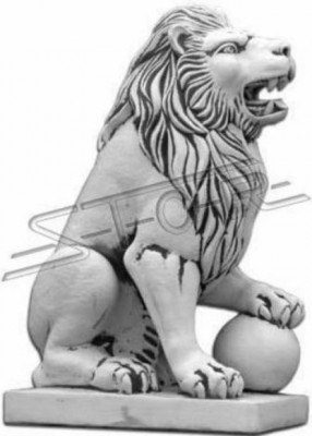 Edler Ritter Löwe Figur Statue Skulptur Figuren Skulpturen Garten
