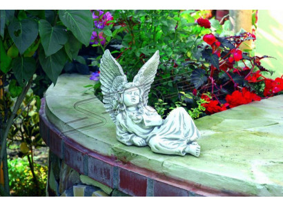 Engel 27cm Skulptur Design Figur Statue Garten Figuren Dekorative Statuen
