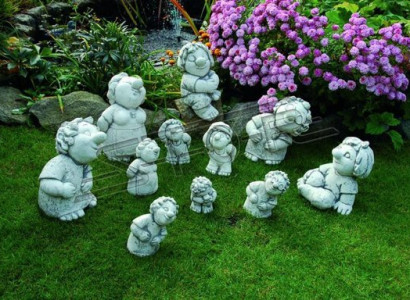 Figur Blumenkübel Pflanz Kübel Dekoration Figur Blumentöpfe Dekor Garten