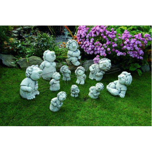 Figur Blumenkübel Pflanz Kübel Dekoration Figur Blumentöpfe Dekor Garten