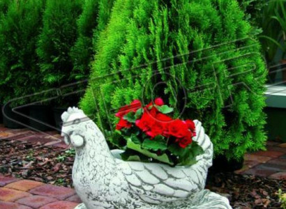 Figur Blumenkübel Pflanz Kübel Dekoration Figur Blumentöpfe Garten